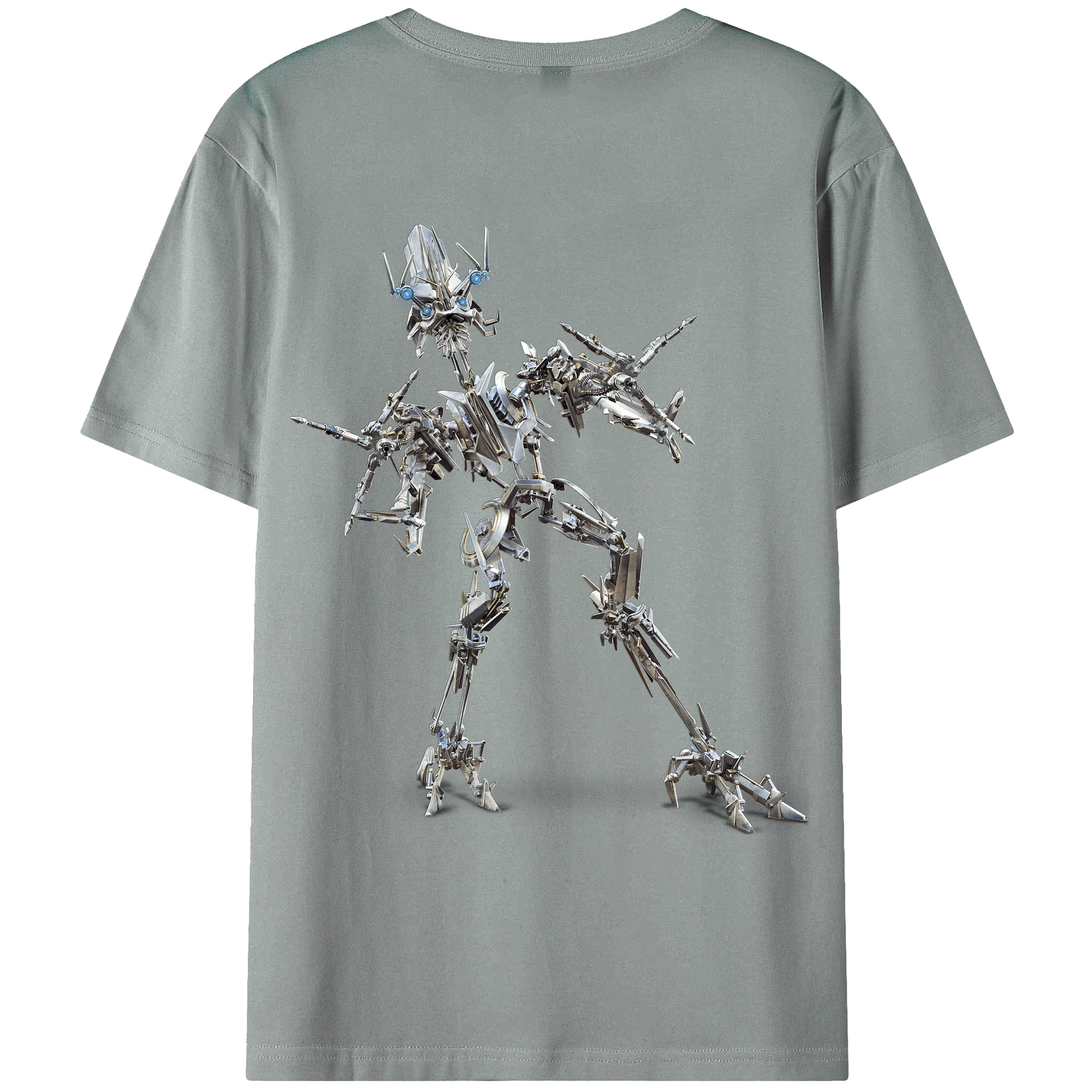 （画像用）  綿100％ メンズ半袖Tシャツ（バックプリント） 通気性